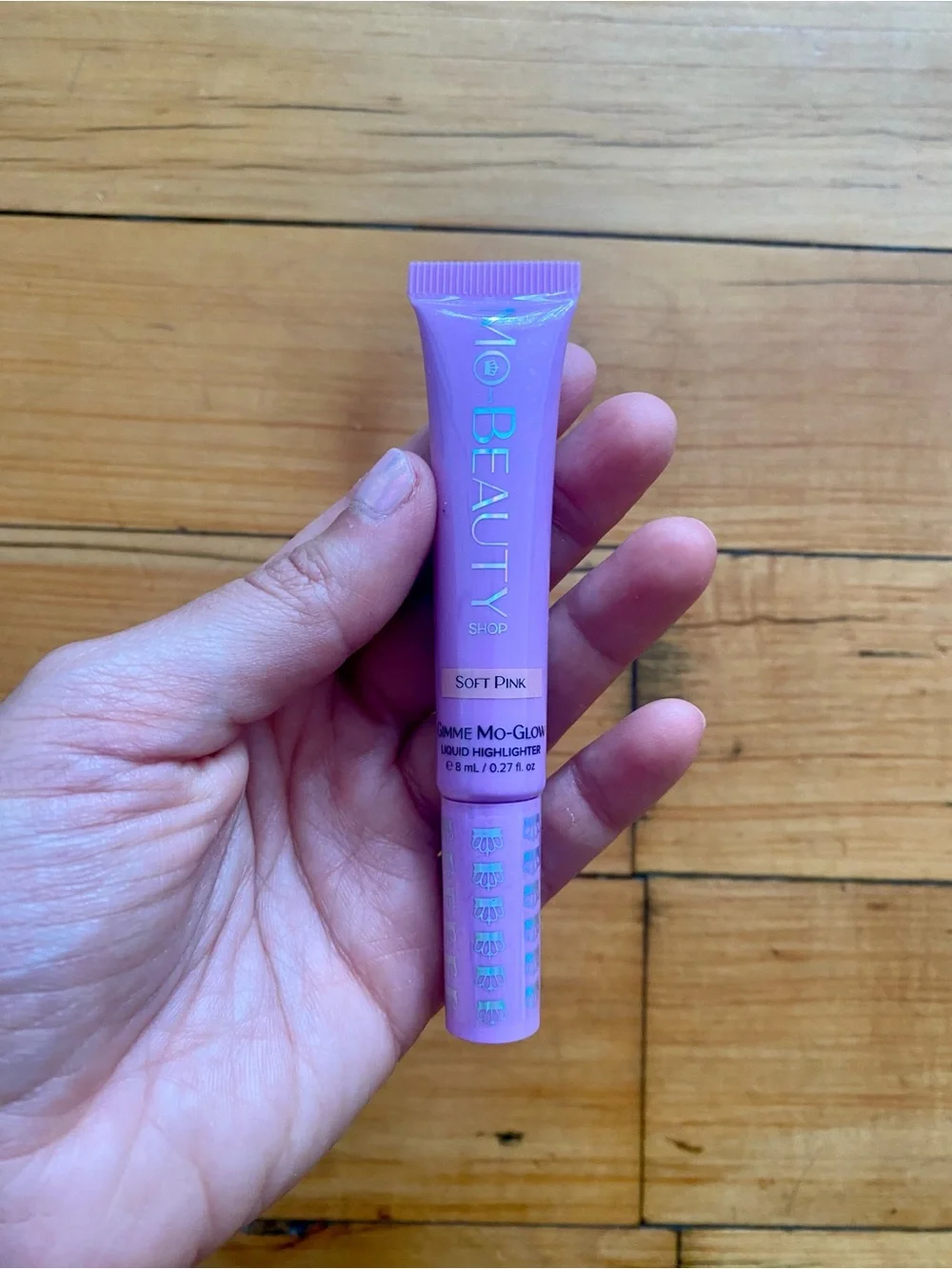💖 NEW MOBEAUTY full size Gimme Mo-Glow Liquid Highlighter in Soft Pink
